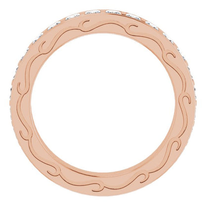 3/4 CTW Natural Diamond Eternity Band, 2.7 x 20.27 mm