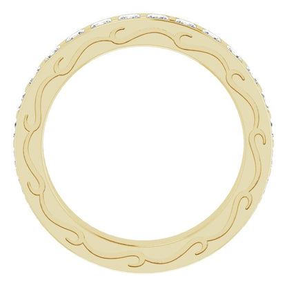 3/4 CTW Natural Diamond Eternity Band, 2.7 x 20.27 mm