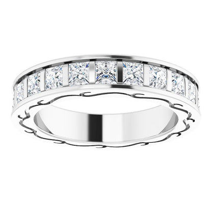 2 1/6 CTW Natural Diamond Eternity Band, 3.83 x 20.84 mm
