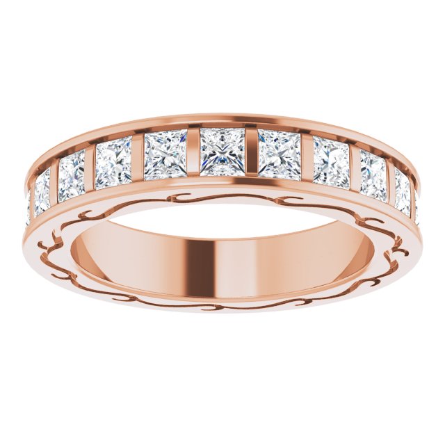 2 1/6 CTW Natural Diamond Eternity Band, 3.83 x 20.84 mm