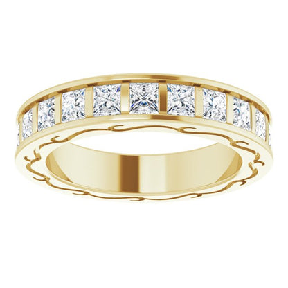 2 1/6 CTW Natural Diamond Eternity Band, 3.83 x 20.84 mm