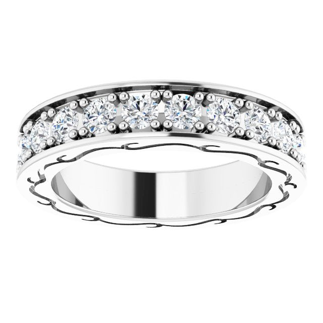 1 1/3 CTW Natural Diamond Eternity Band, 4.19 x 20.84 mm