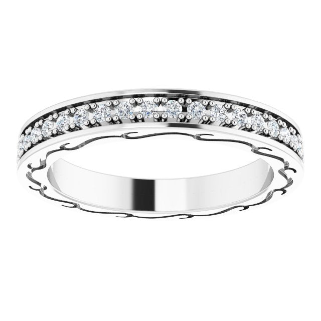 3/8 CTW Natural Diamond Eternity Band, 2.96 x 20.29 mm