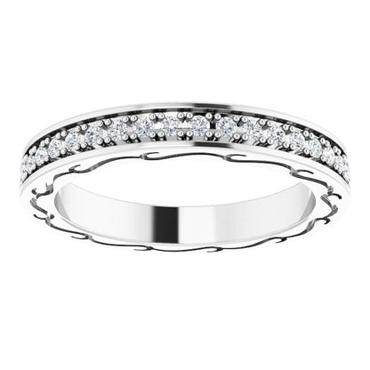 3/8 CTW Natural Diamond Eternity Band, 2.96 x 20.29 mm