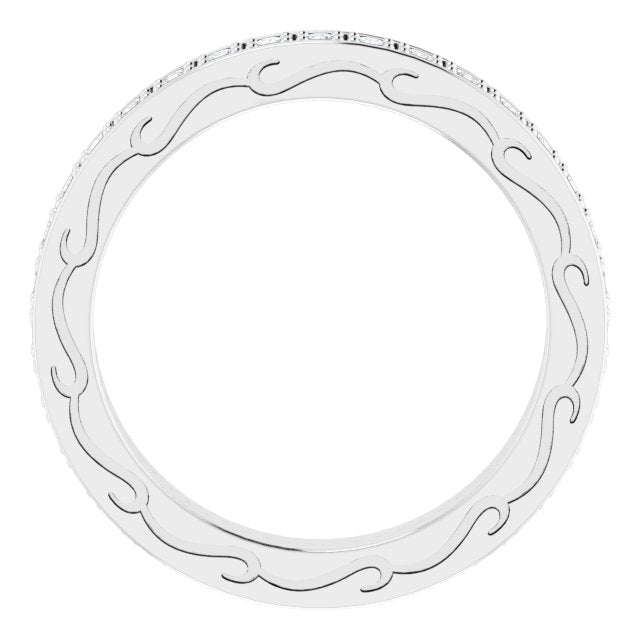 1/2 CTW Natural Diamond Eternity Band, 3.16 x 20.36 mm