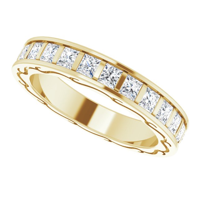 1 3/4 CTW Natural Diamond Eternity Band, 3.55 x 21.32 mm