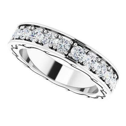 1 3/8 CTW Natural Diamond Eternity Band, 3.26 x 20.38 mm