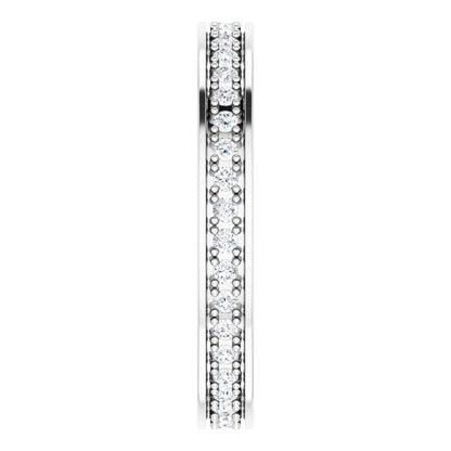 3/8 CTW Natural Diamond Eternity Band, 2.96 x 20.29 mm