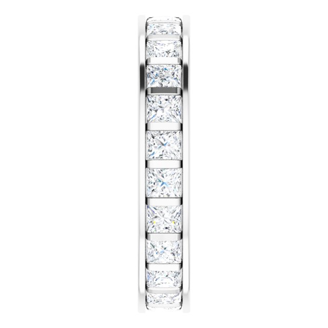 2 1/4 CTW Natural Diamond Eternity Band, 3.83 x 21.64 mm