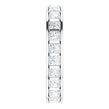 2 1/4 CTW Natural Diamond Eternity Band, 3.83 x 21.64 mm