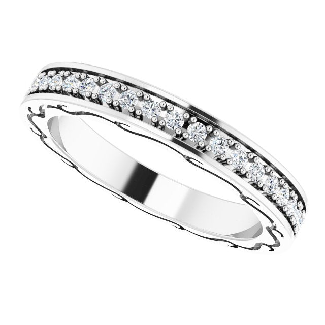 3/8 CTW Natural Diamond Eternity Band, 2.96 x 20.29 mm