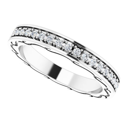 3/8 CTW Natural Diamond Eternity Band, 2.96 x 20.29 mm