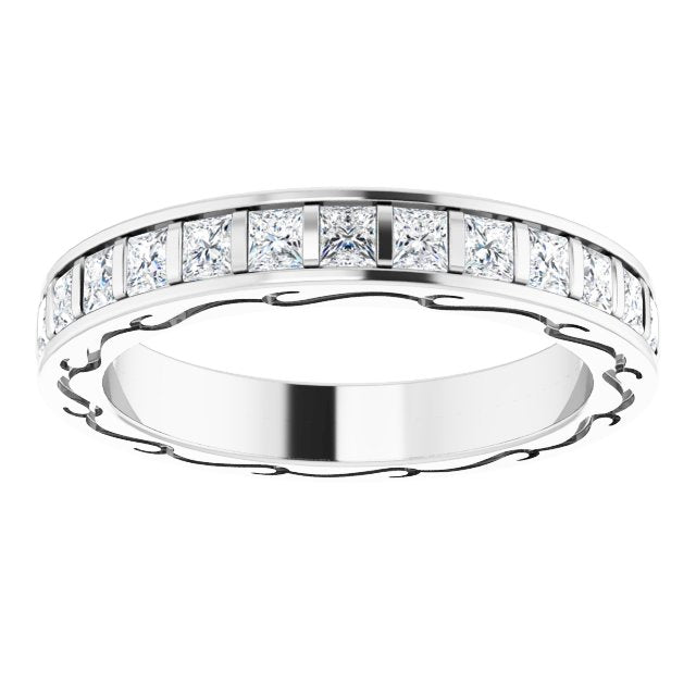 1 1/2 CTW Natural Diamond Eternity Band, 3.26 x 21.2 mm