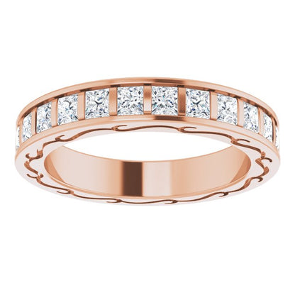 1 3/4 CTW Natural Diamond Eternity Band, 3.55 x 21.32 mm