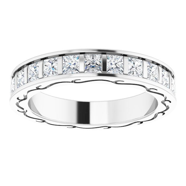 2 1/3 CTW Natural Diamond Eternity Band, 3.83 x 22.45 mm