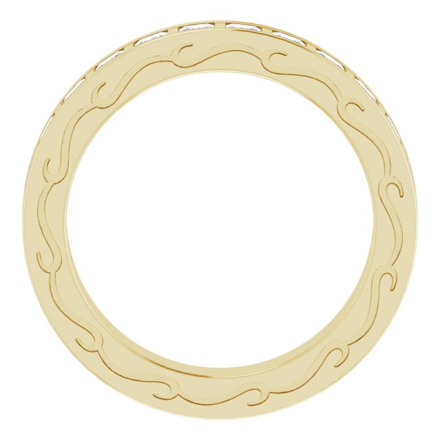 1 3/4 CTW Natural Diamond Eternity Band, 3.55 x 21.32 mm