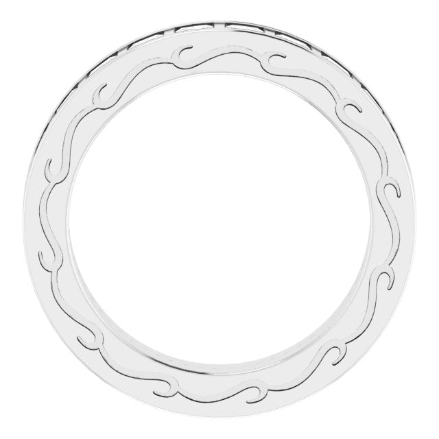 2 1/4 CTW Natural Diamond Eternity Band, 3.83 x 21.64 mm