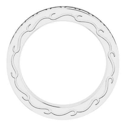 2 1/4 CTW Natural Diamond Eternity Band, 3.83 x 21.64 mm