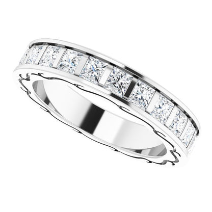 2 1/4 CTW Natural Diamond Eternity Band, 3.83 x 21.64 mm