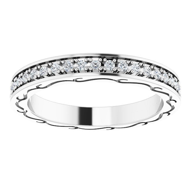 3/8 CTW Natural Diamond Eternity Band, 2.96 x 20.29 mm