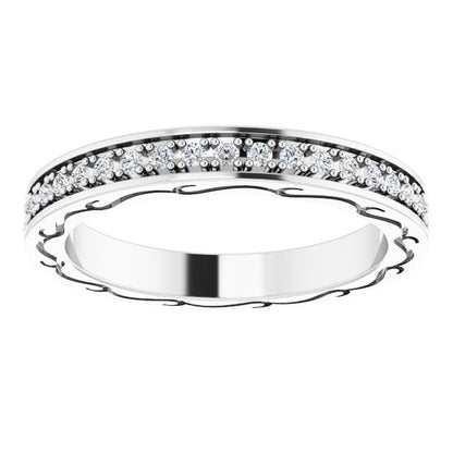 3/8 CTW Natural Diamond Eternity Band, 2.96 x 20.29 mm