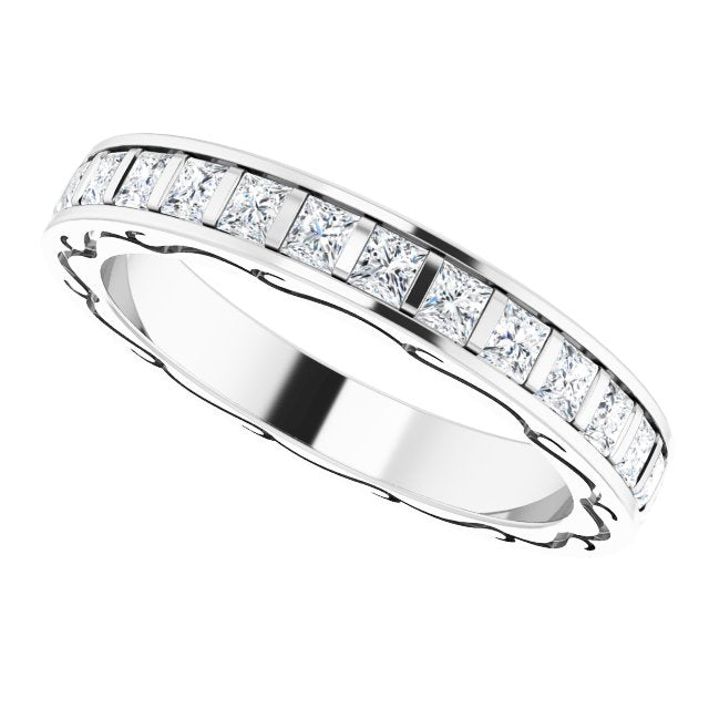 1 CTW Natural Diamond Eternity Band, 2.7 x 21.9 mm