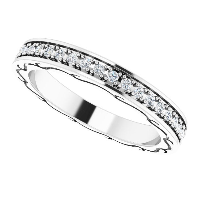 3/8 CTW Natural Diamond Eternity Band, 2.96 x 20.29 mm