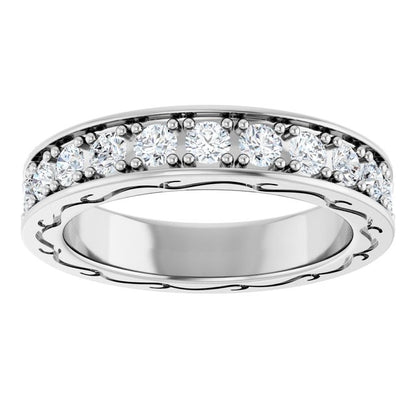 1 3/8 CTW Natural Diamond Eternity Band, 3.26 x 20.38 mm