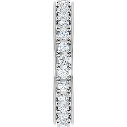 7/8 CTW Natural Diamond Eternity Band, 2.7 x 21 mm