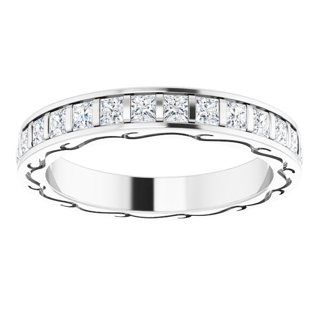 1 1/2 CTW Natural Diamond Eternity Band, 3.26 x 21.2 mm
