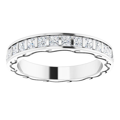 1 1/8 CTW Natural Diamond Eternity Band, 2.98 x 20.33 mm