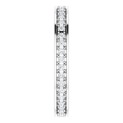 3/8 CTW Natural Diamond Eternity Band, 2.96 x 20.29 mm