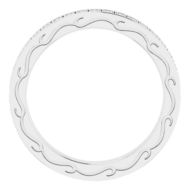 3/8 CTW Natural Diamond Eternity Band, 2.96 x 20.29 mm