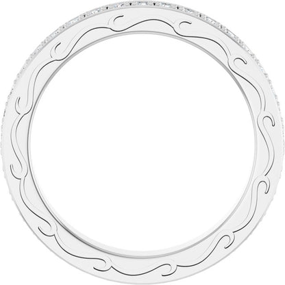 1/2 CTW Natural Diamond Eternity Band, 3.16 x 20.36 mm