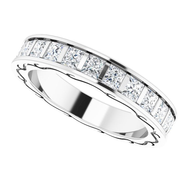 2 1/3 CTW Natural Diamond Eternity Band, 3.83 x 22.45 mm