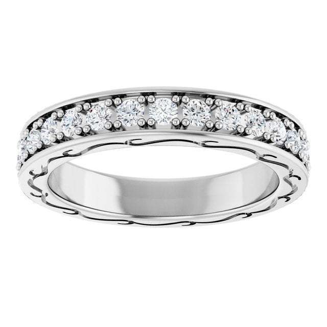 7/8 CTW Natural Diamond Eternity Band, 2.7 x 21 mm