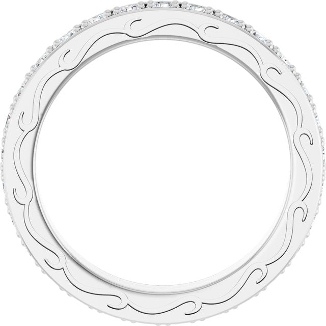 7/8 CTW Natural Diamond Eternity Band, 2.7 x 21 mm