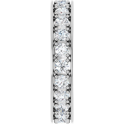 1 3/8 CTW Natural Diamond Eternity Band, 3.26 x 20.38 mm