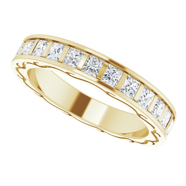 1 7/8 CTW Natural Diamond Eternity Band, 3.55 x 22.14 mm