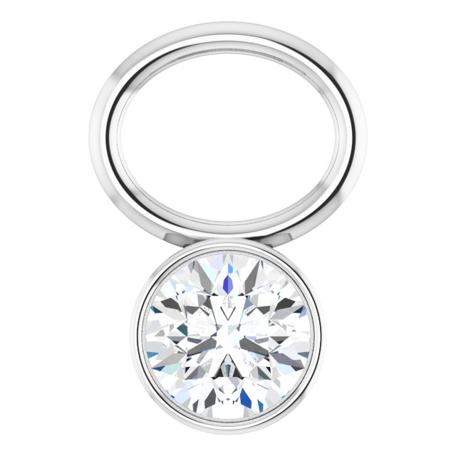 1/10 CT Natural Diamond Hoop Dangle