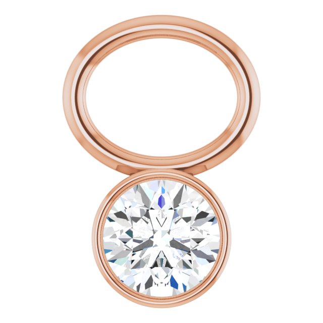 1/10 CT Natural Diamond Hoop Dangle