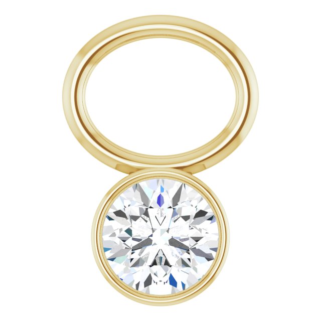 1/10 CT Natural Diamond Hoop Dangle