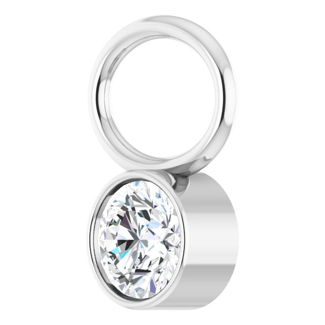 1/10 CT Natural Diamond Hoop Dangle