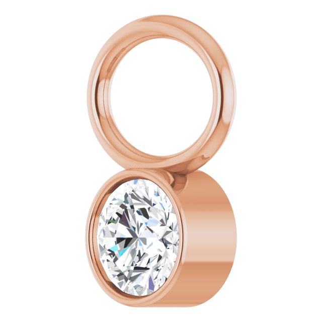 1/10 CT Natural Diamond Hoop Dangle