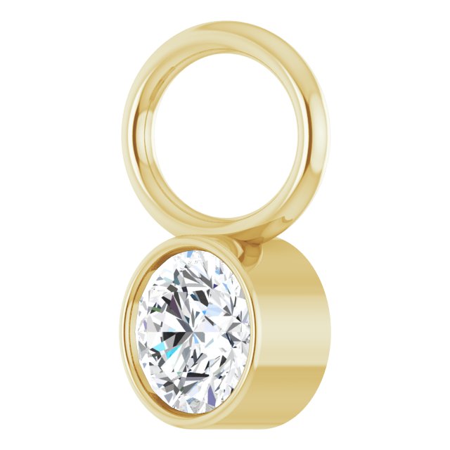 1/10 CT Natural Diamond Hoop Dangle