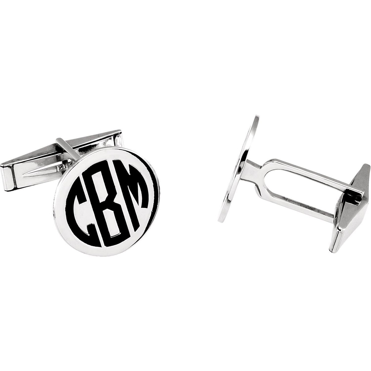 Engravable Monogram Cuff Links
