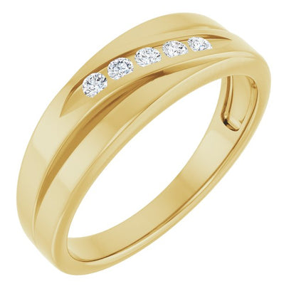 1/6 CTW Lab-Grown Diamond Band, 6.7 mm