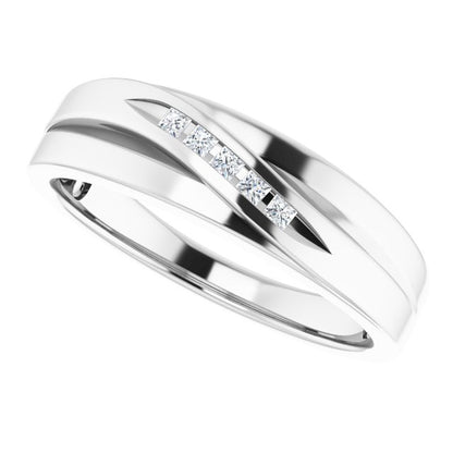 1/8 CTW Natural Diamond Band, 6.2 mm