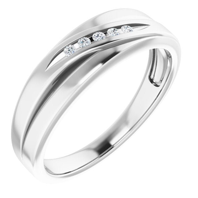 .07 CTW Natural Diamond Band, 6.2 mm