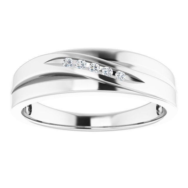 .07 CTW Natural Diamond Band, 6.2 mm